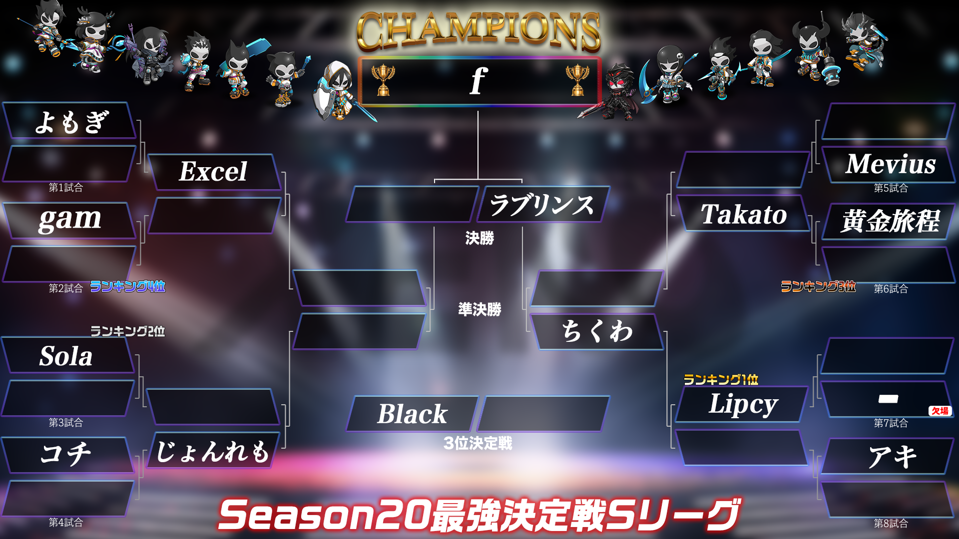 Season 20 トーナメント表
